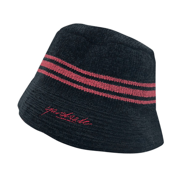 Yardsale Chenille Bucket Hat Bob - Black - Streetart.fr